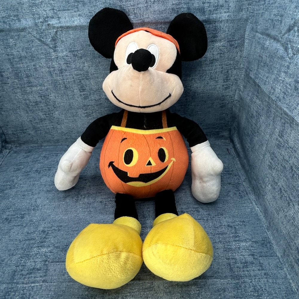 Disney Mickey Mouse Halloween Pumpkin Costume Plush Toy Just Play 12in